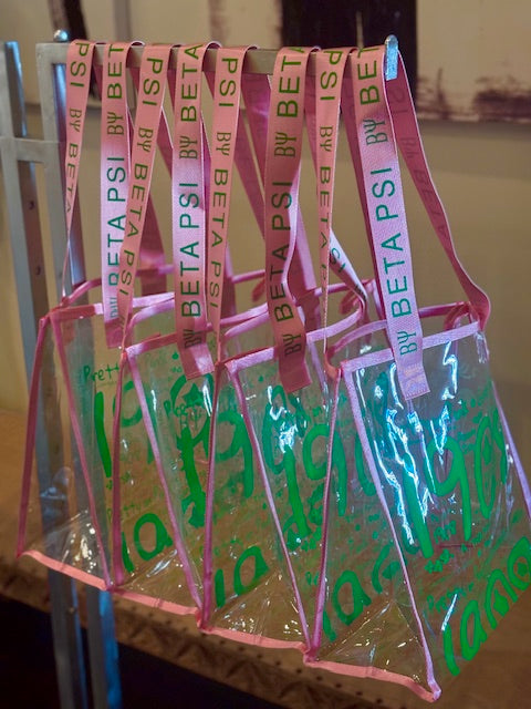 Beta Psi Clear Bag