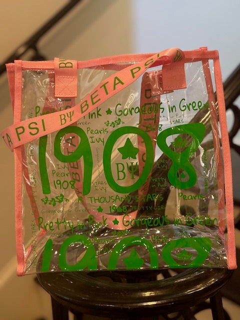 Beta Psi Clear Bag