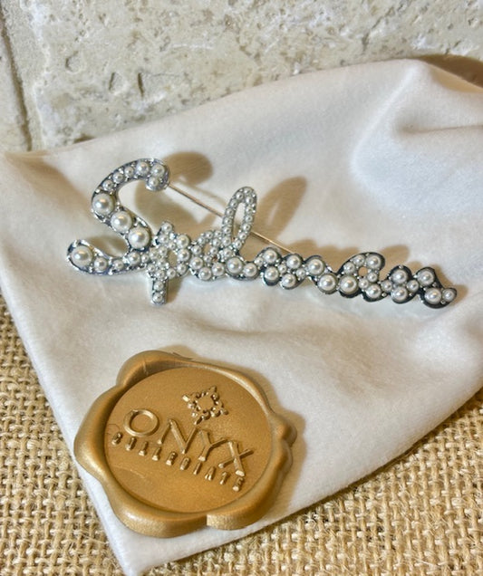 SPELMAN PEARL BROOCH