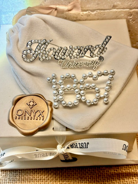 HOWARD UNIVERSITY PEARL BROOCH