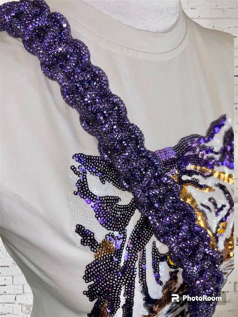 Gameday Bling Strap (Purple)